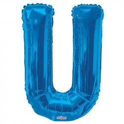 34" Letter Balloon - U - Blue