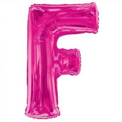 34" Letter Balloon - F - Pink