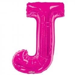 34" Letter Balloon - J - Pink