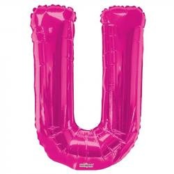 34" Letter Balloon - U - Pink