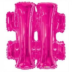 34" Letter Balloon - Hashtag - Pink