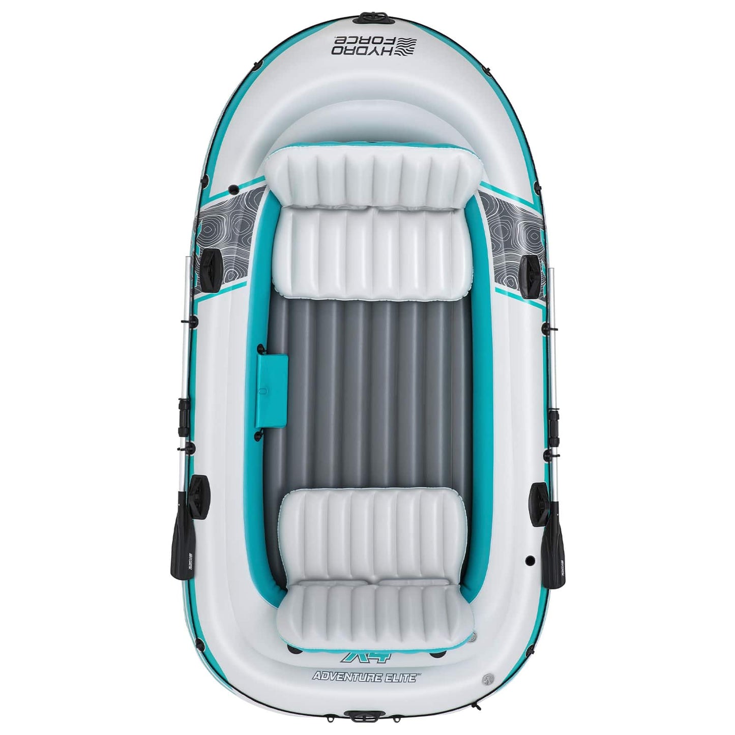 Inflatable Boat Grey and White 3.15 x 1.65 m PVC