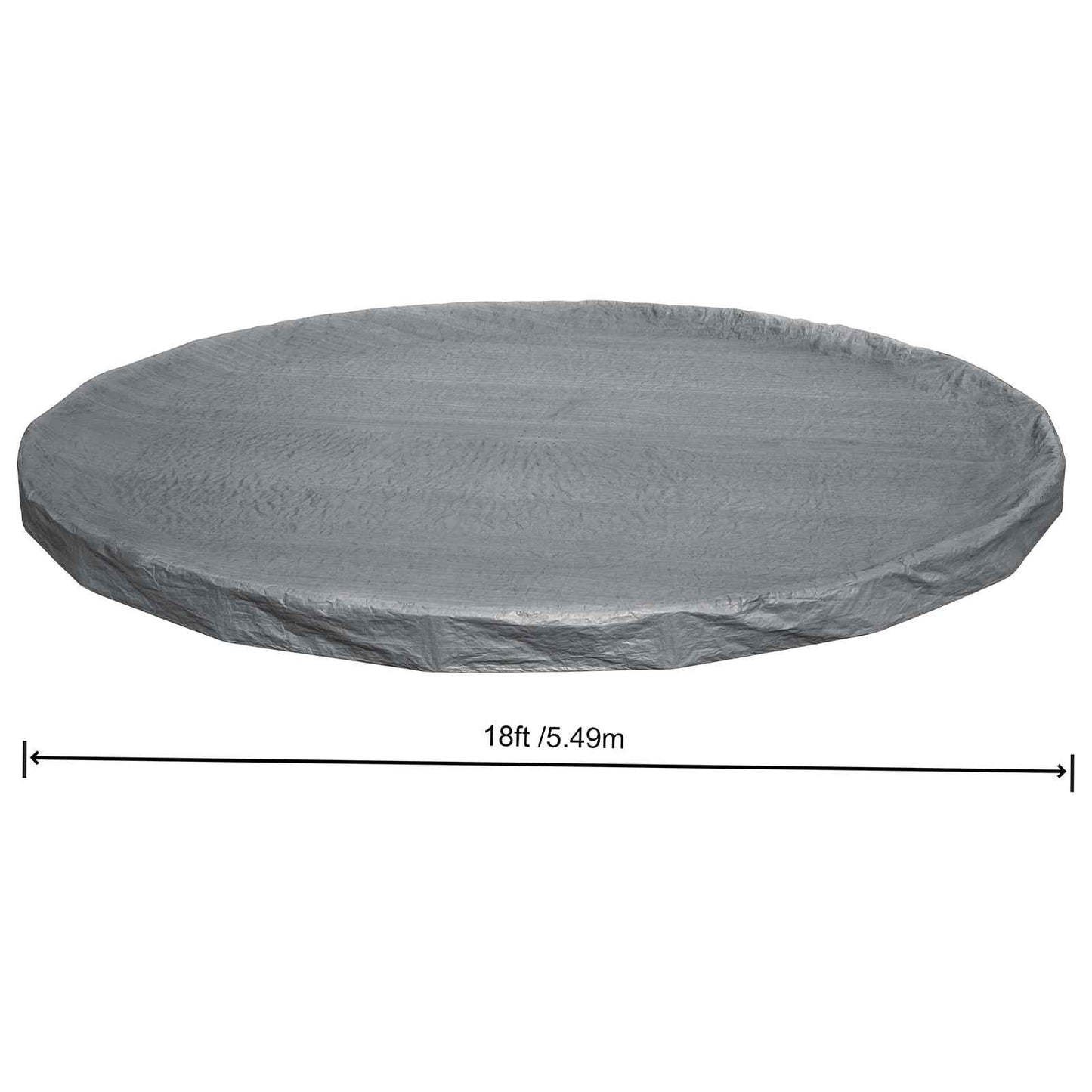 Pool Cover Ø5.49 m Round Polyester Grey