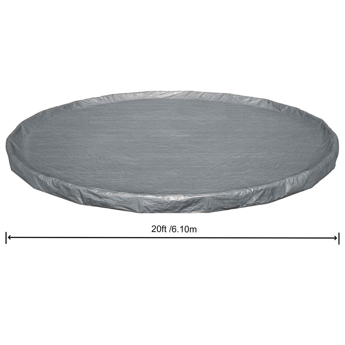 Pool Cover Ø6.1 m Round Polyester Grey