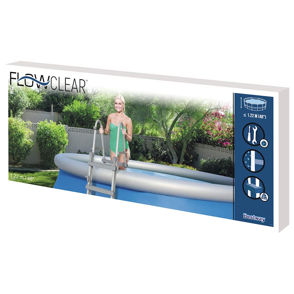 Flowclear 4-Step Safety Ladder 122 cm