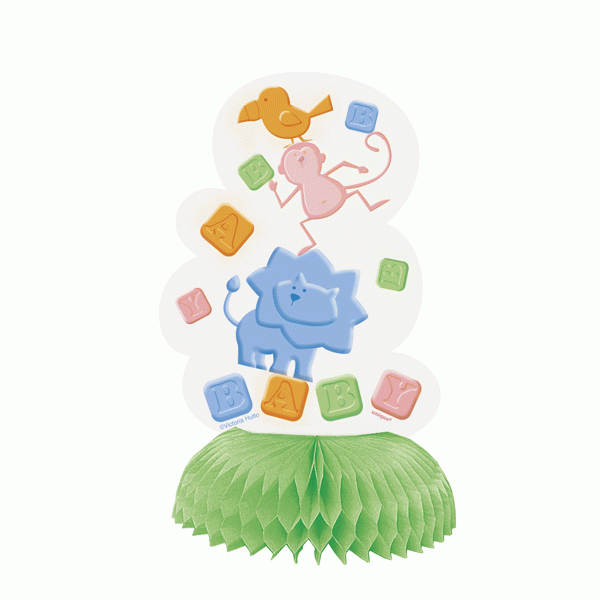 Animal Crackers Mini Honeycomb Decoration 6'' pk4
