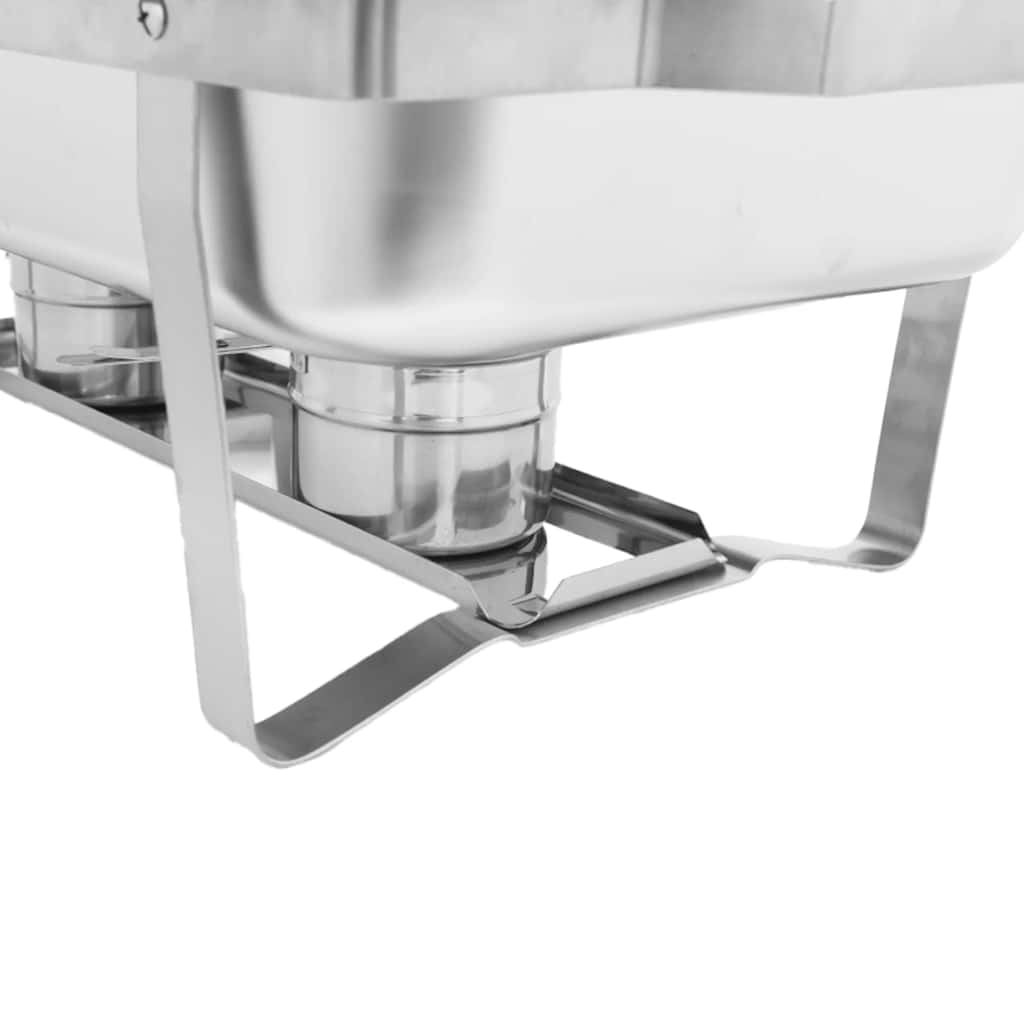 2 Piece Chafing Dish Set Stainless Steel