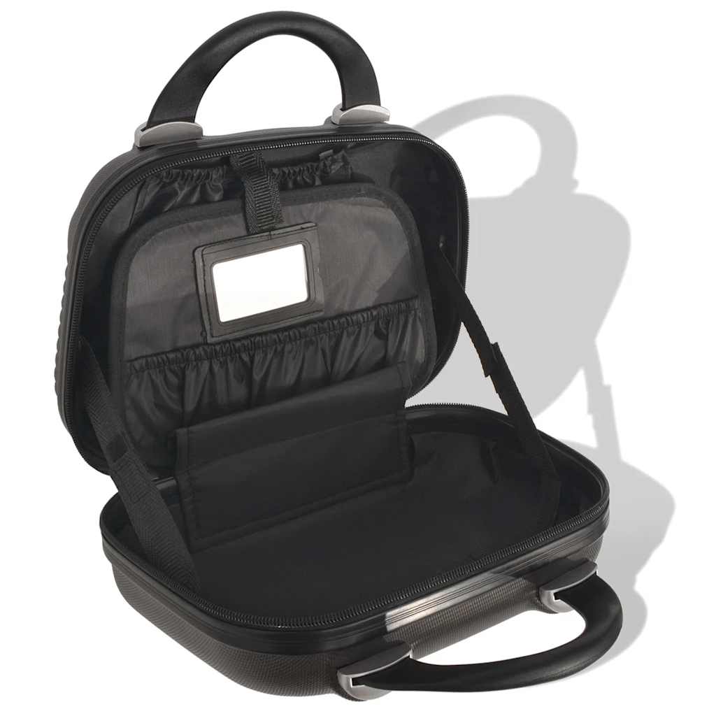 91195 vidaXL Four Piece Hardcase Trolley Set Anthracite