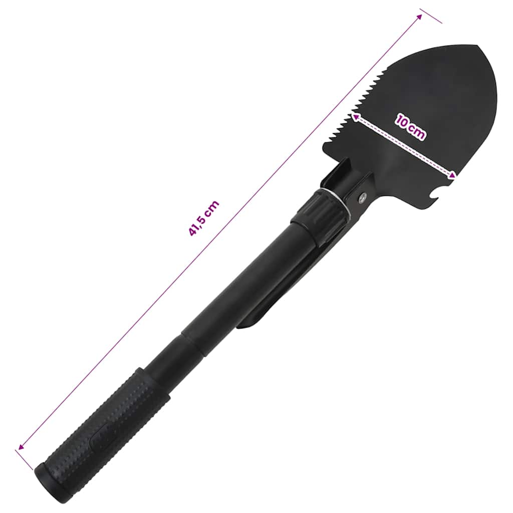 Folding Shovel Carbon Steel Black