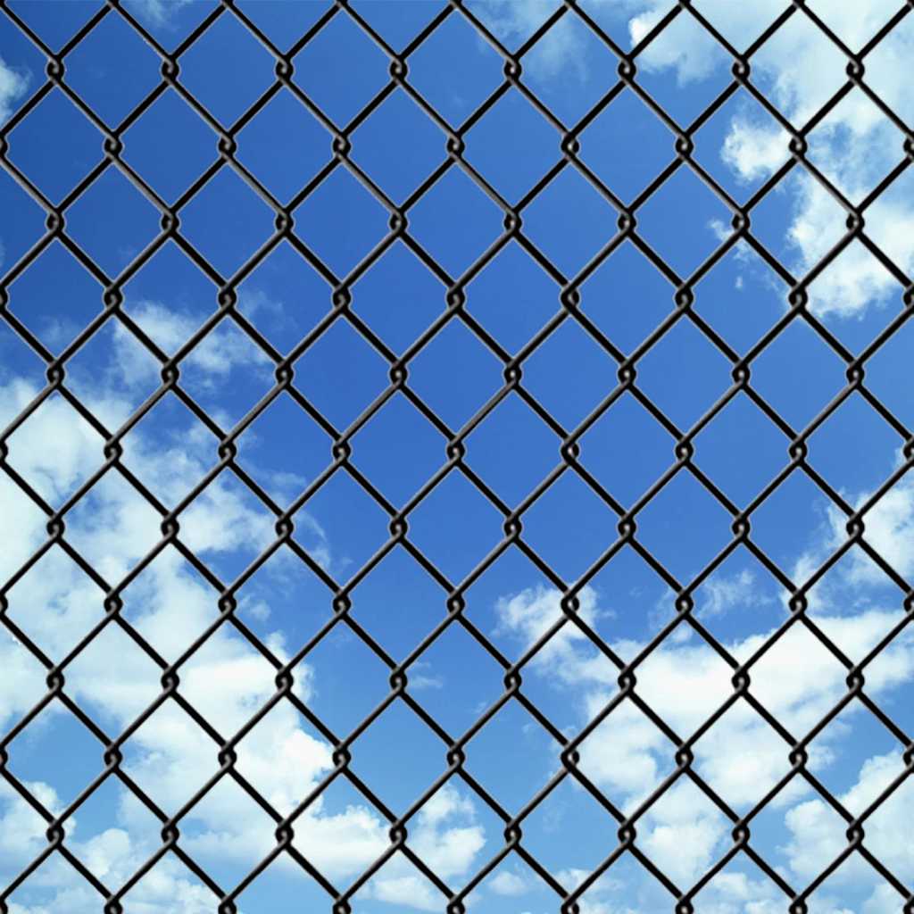 Chain Link Fence Steel 15x1.5 m Grey