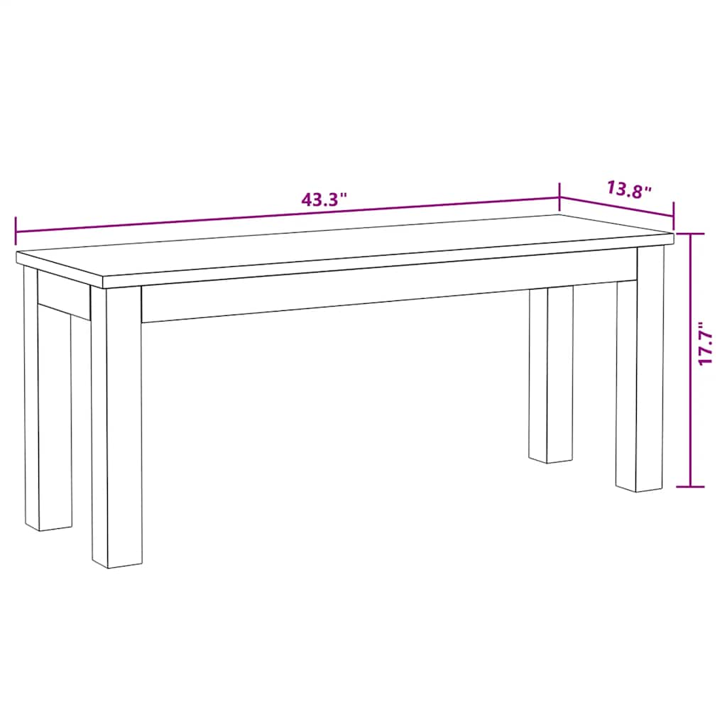 Bench | Multicolour | Solid reclaimed wood | Medium | Durable