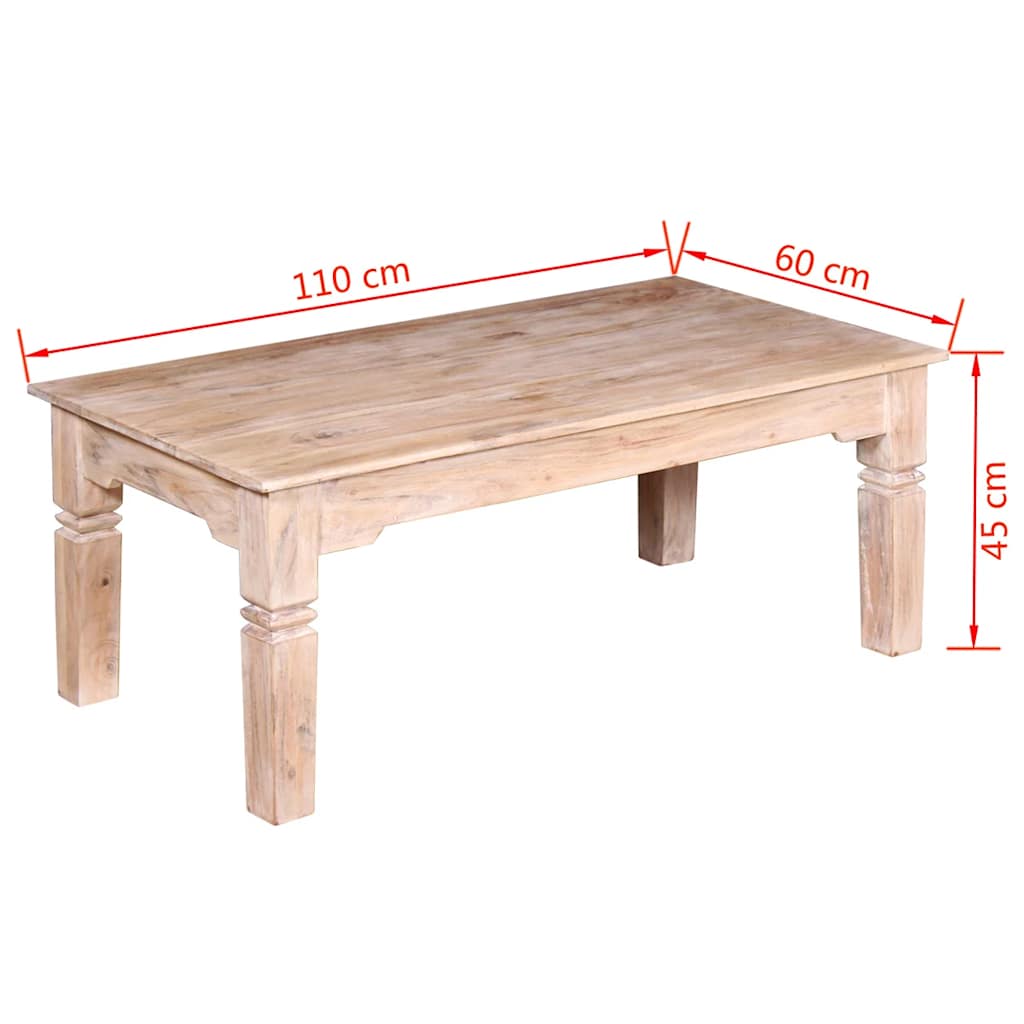 244051 vidaXL Coffee Table Acacia Wood 110x60x45 cm