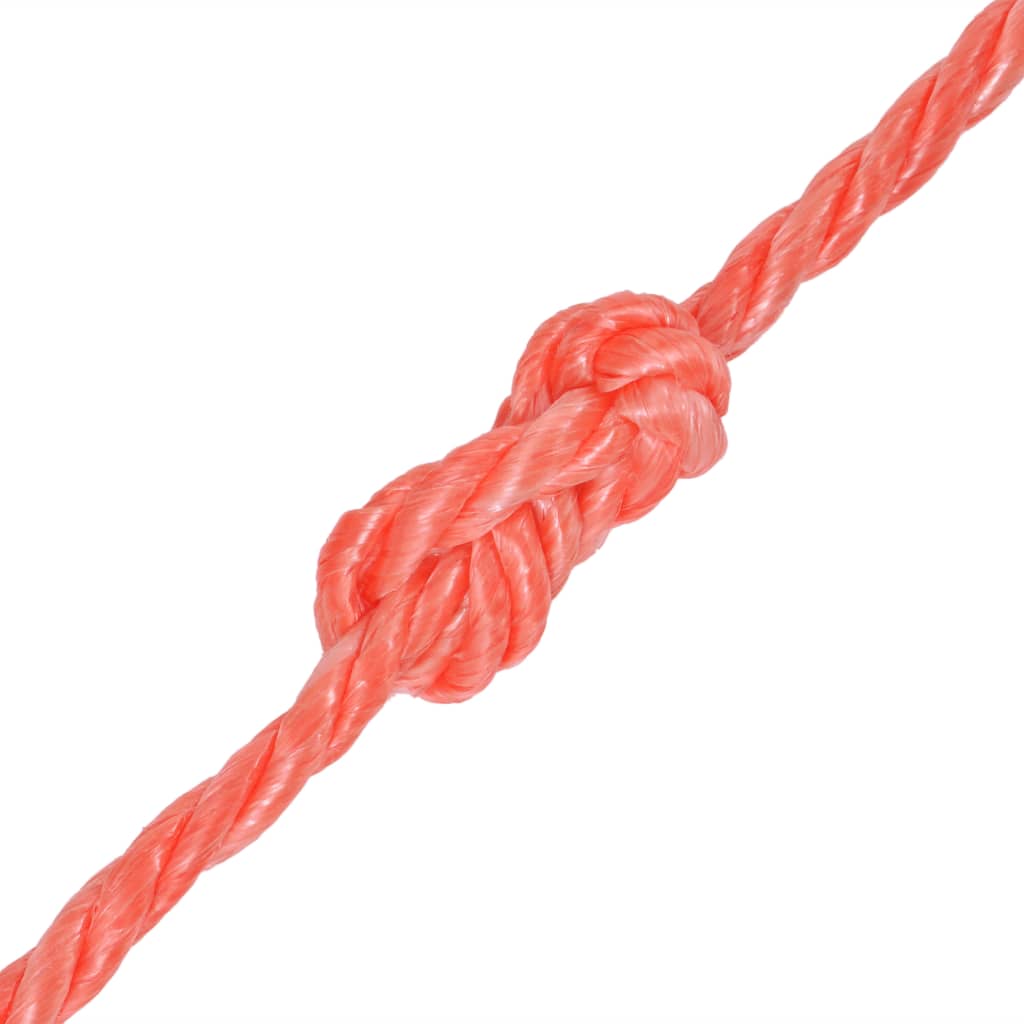 91302 vidaXL Twisted Rope Polypropylene 12 mm 100 m Orange
