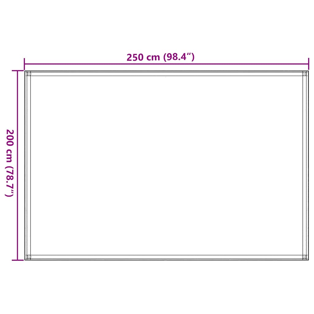 91259 vidaXL Tent Carpet 250x200 cm Anthracite