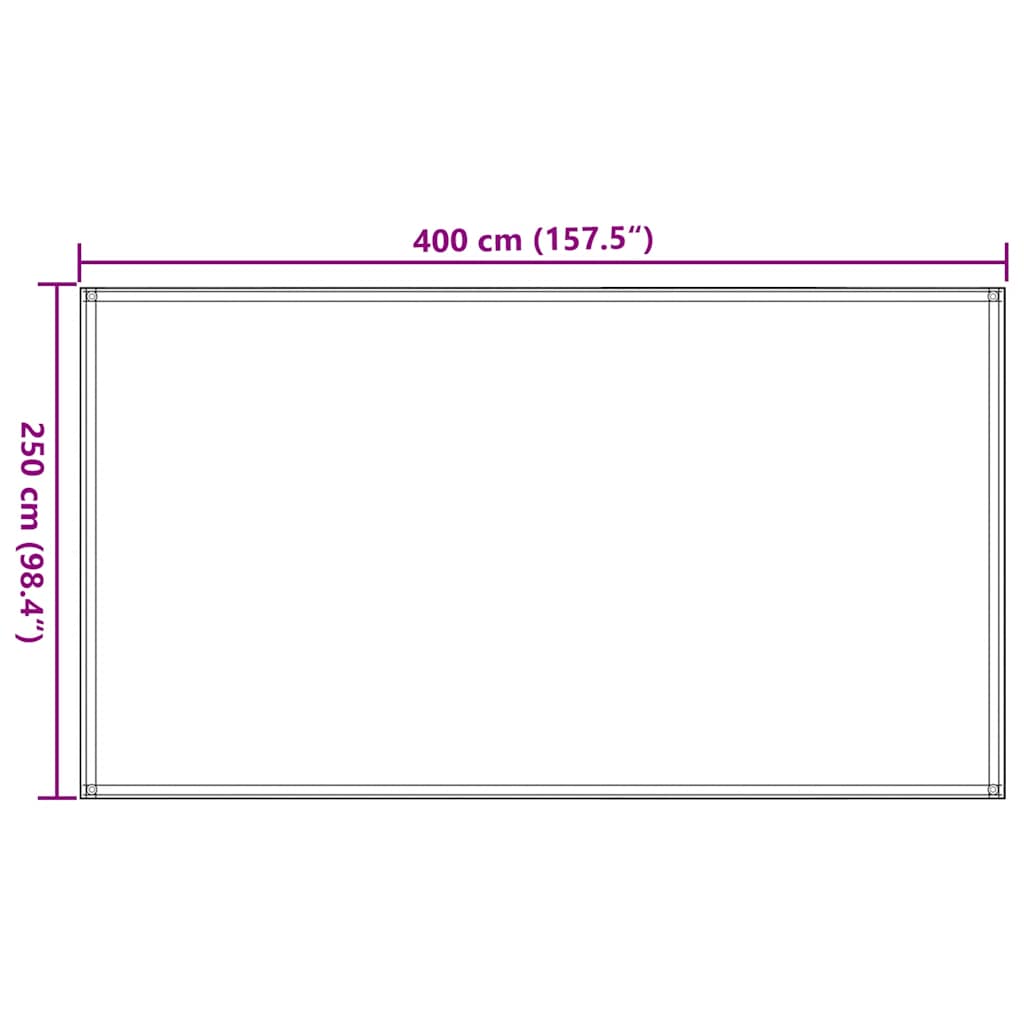 91261 vidaXL Tent Carpet 250x400 cm Anthracite