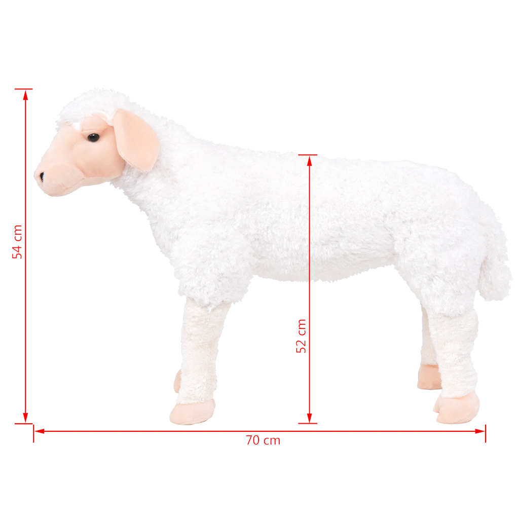 Standing Plush Toy Sheep White XXL