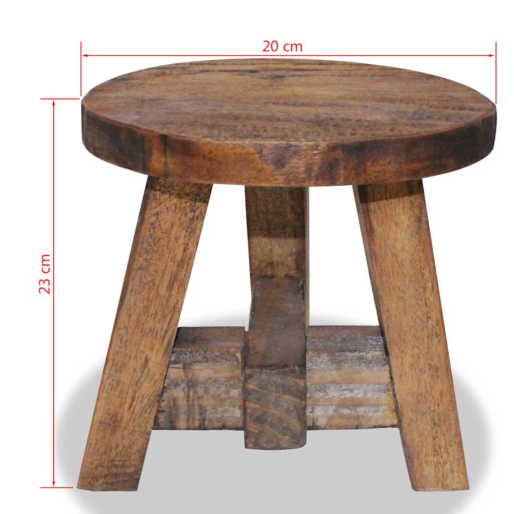 244508 vidaXL Stool Solid Mahogany Wood