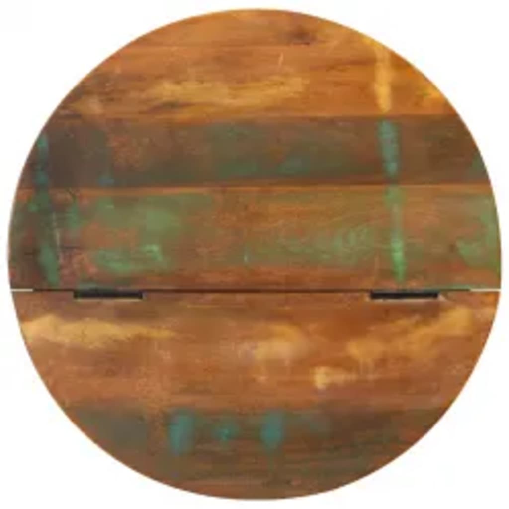 245258 vidaXL Coffee Table Solid Reclaimed Wood White Bowl Shape