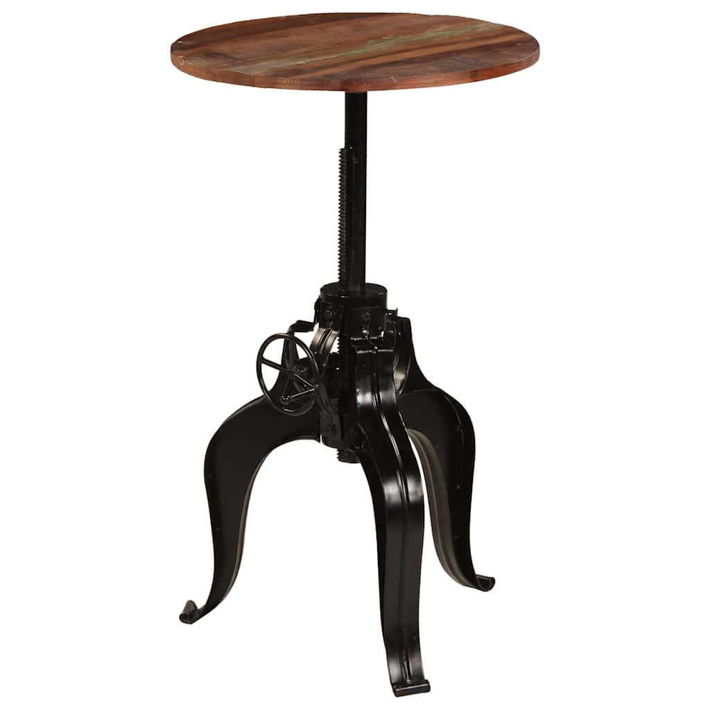 245267 vidaXL Bar Table Solid Reclaimed Wood 60x(76-110) cm