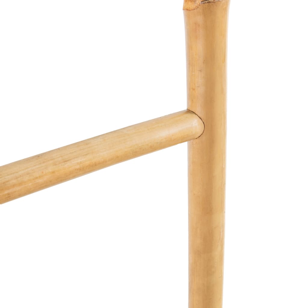 43719 vidaXL Towel Ladder with 5 Rungs Bamboo 150 cm