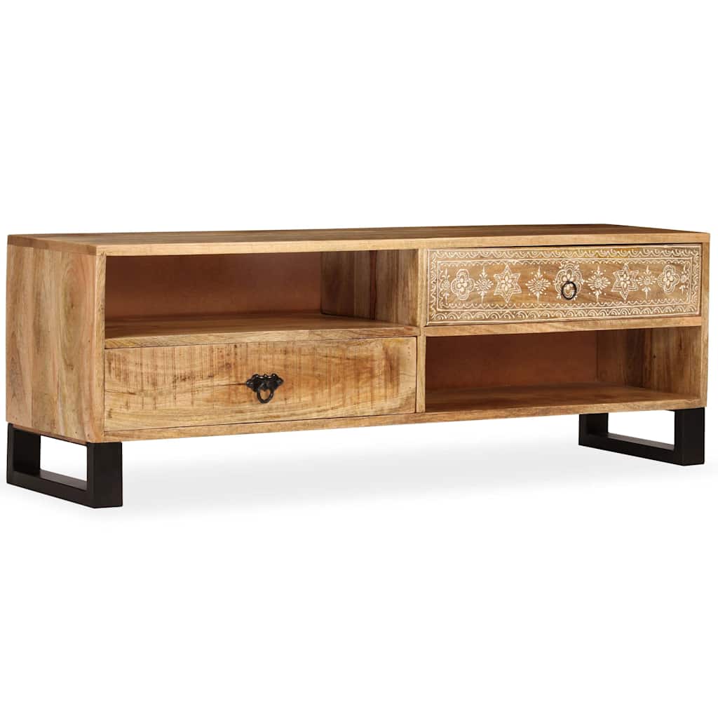 TV Cabinet Solid Mango Wood 120x30x40 cm