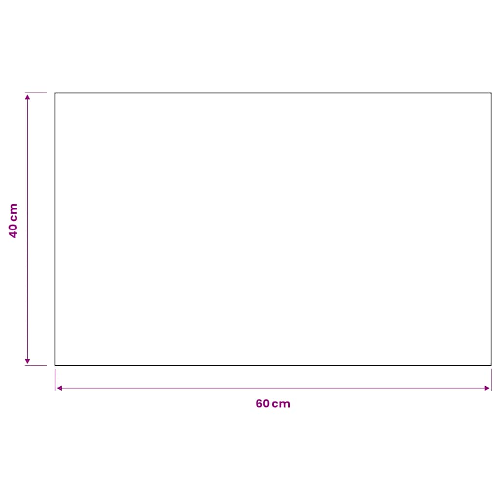 132702 vidaXL Dust Control Mat Rectangular Tufted 40x60 cm Anthracite