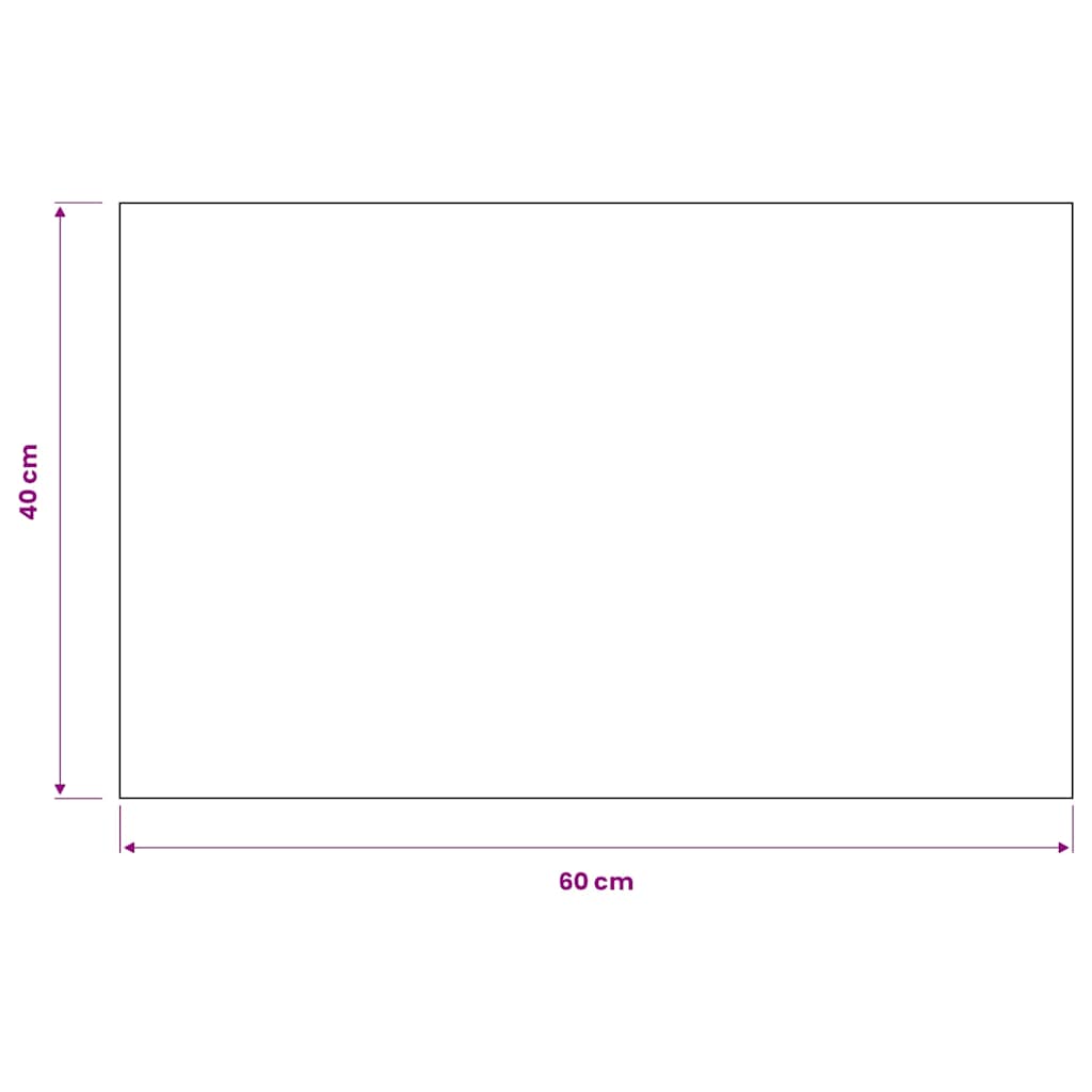 132703 vidaXL Dust Control Mat Rectangular Tufted 40x60 cm Black