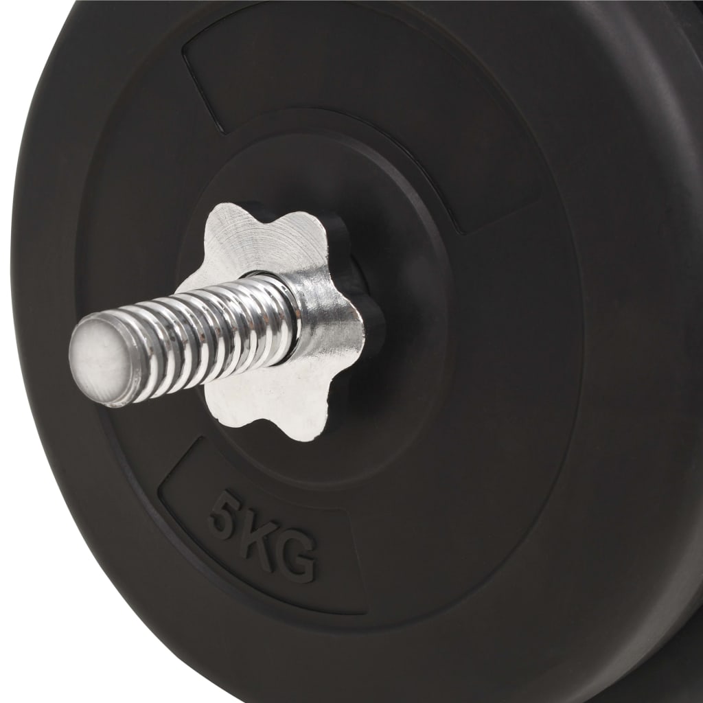 91399 vidaXL Barbell Set 30 kg