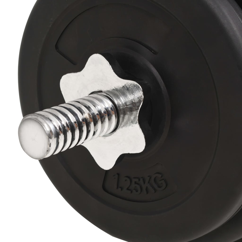 91401 vidaXL Barbell and Dumbbell Set 30 kg