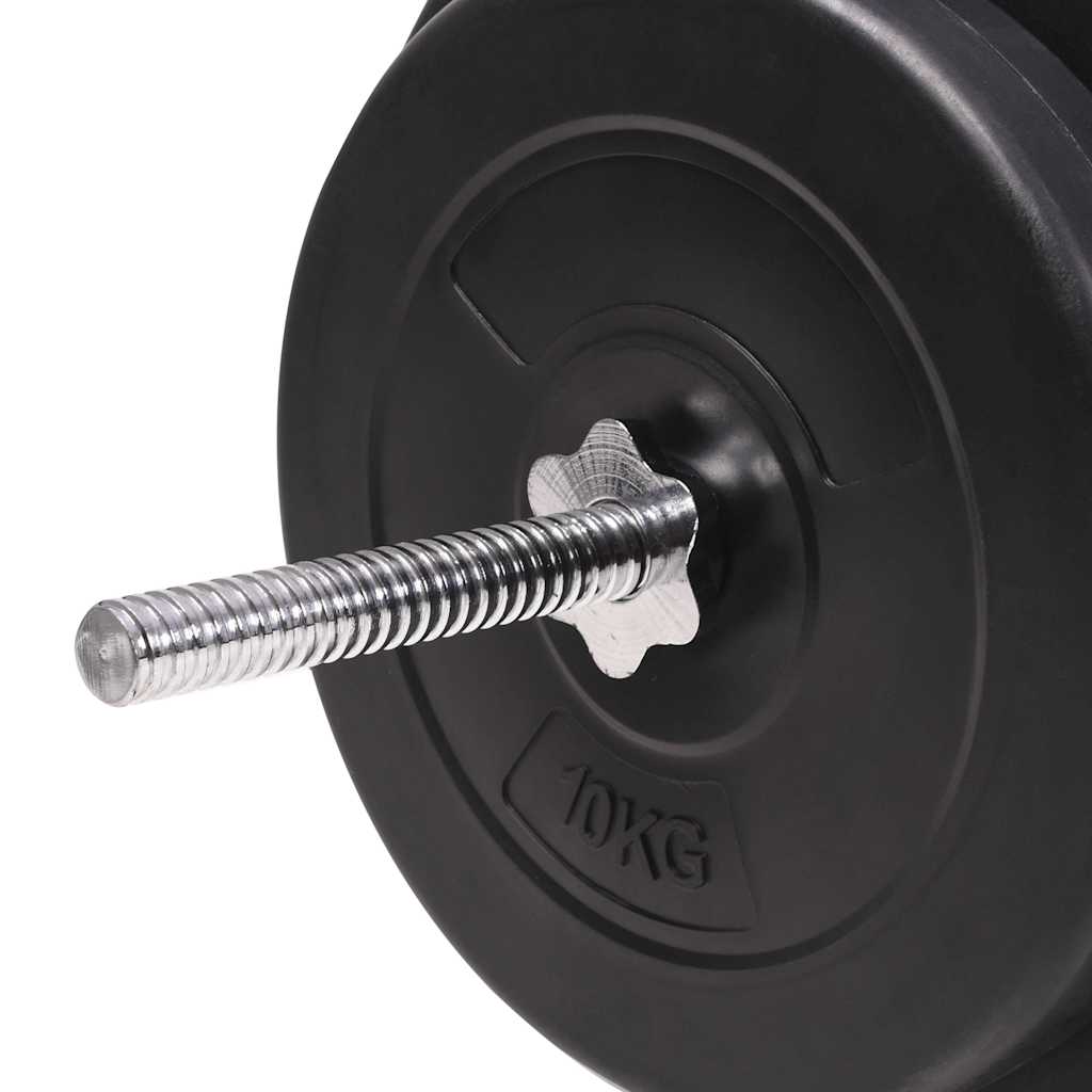 91405 vidaXL Barbell and Dumbbell Set 90 kg
