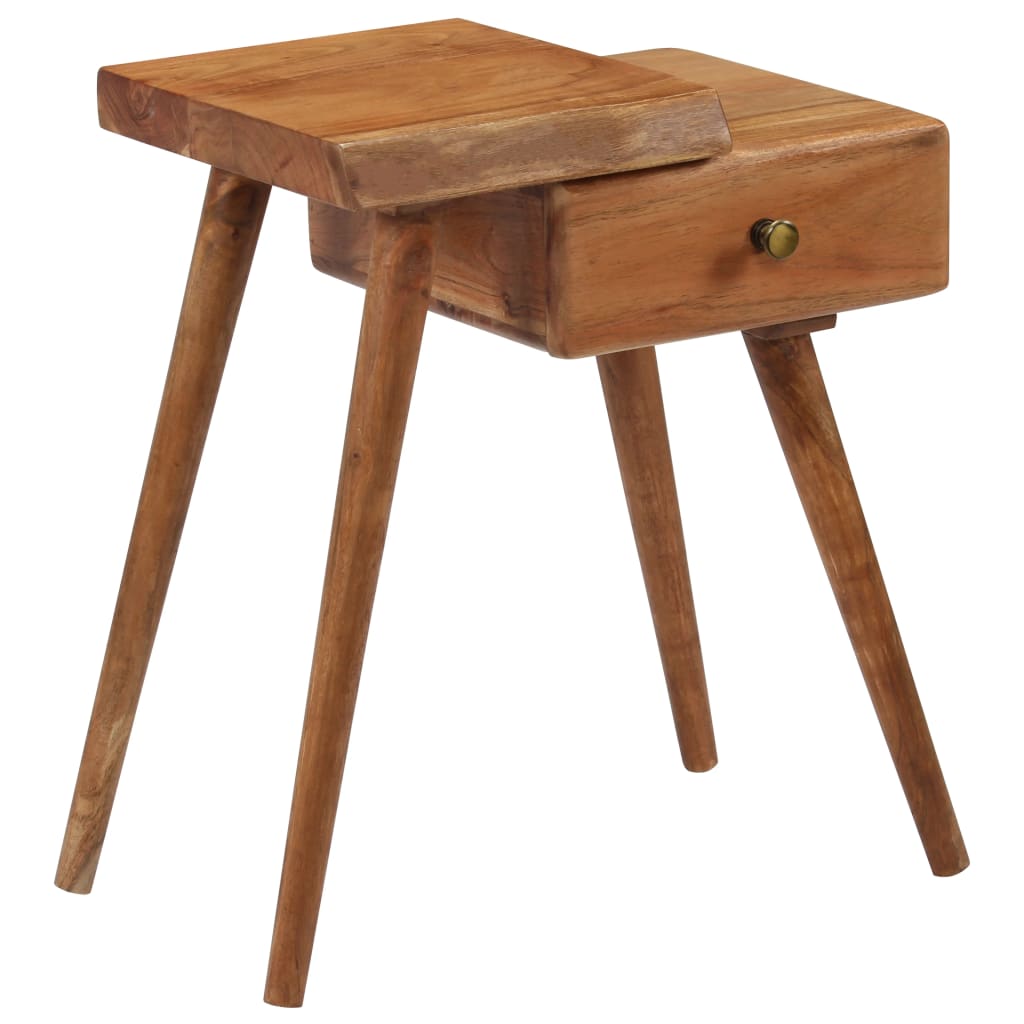 245662 vidaXL Bedside Table Solid Acacia Wood 45x32x55 cm