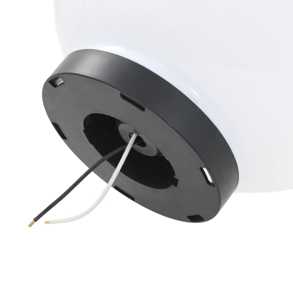 50655 vidaXL LED Bowl Lamps 2 pcs Spherical 25 cm PMMA