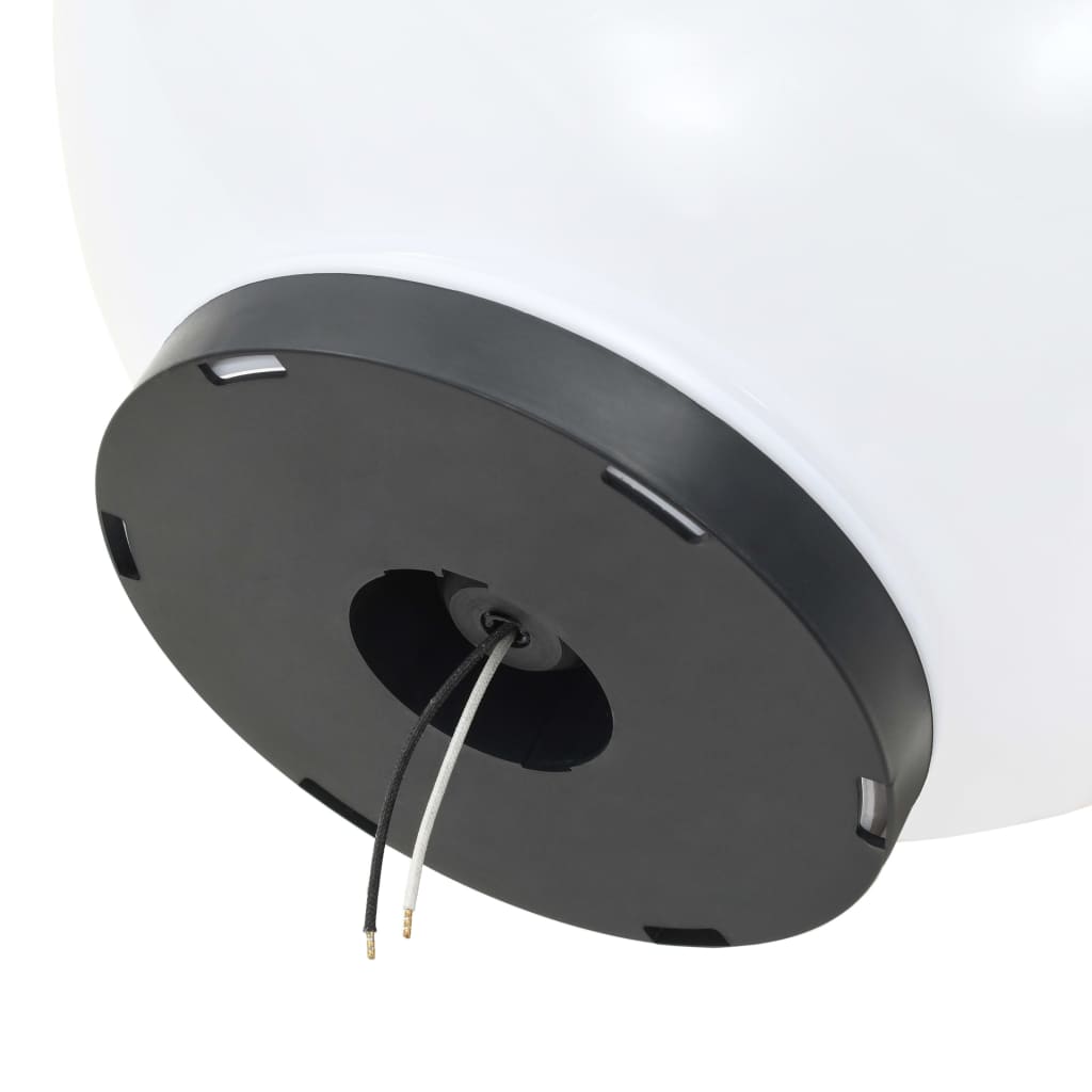 50657 vidaXL LED Bowl Lamps 2 pcs Spherical 40 cm PMMA