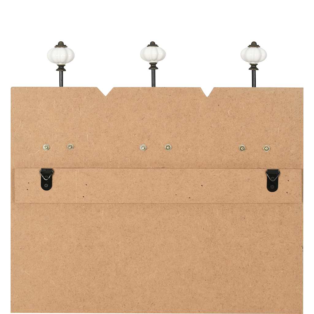 Wall-mounted Coat Rack with 6 Hooks 120x40 cm "FAMILY