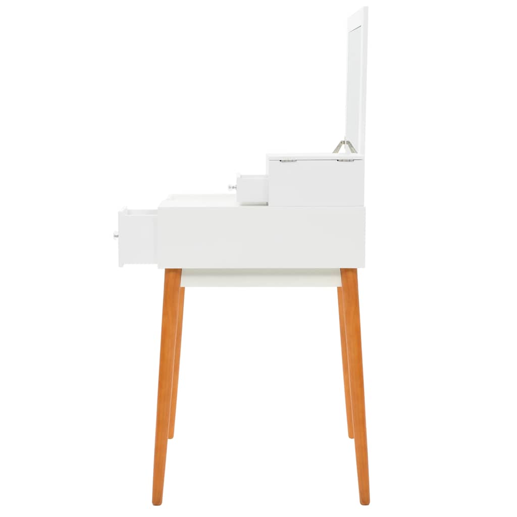 245752 vidaXL Dressing Table with Mirror MDF 60x50x86 cm