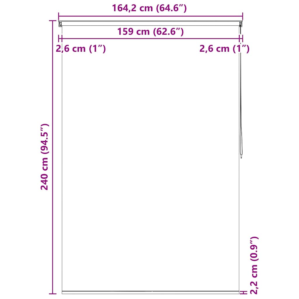 Shower Roller Blind 160x240 cm Sea Star
