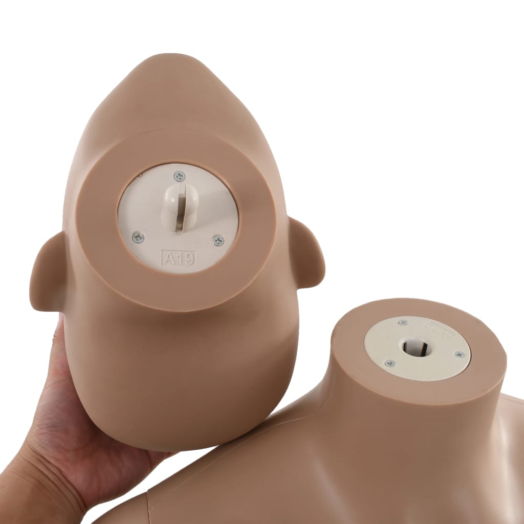 142930 vidaXL Female Mannequin with Glass Base Beige 180 cm
