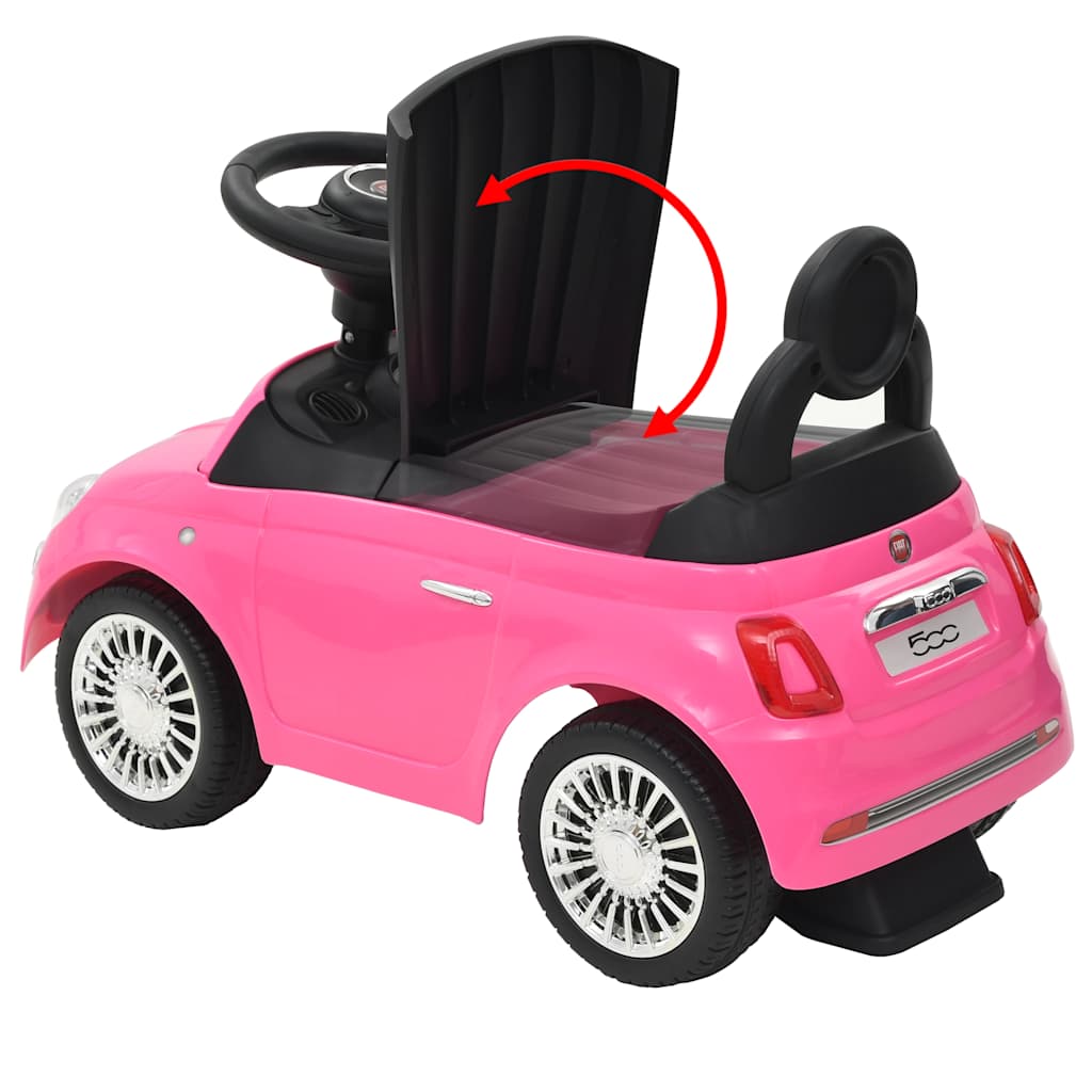 80217 vidaXL Ride-on Car Fiat 500 Pink