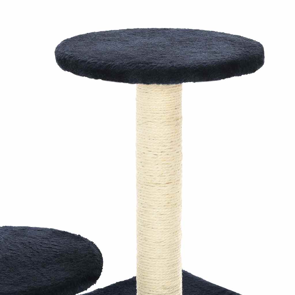 170521 vidaXL Cat Tree with Sisal Scratching Posts 60 cm Dark Blue