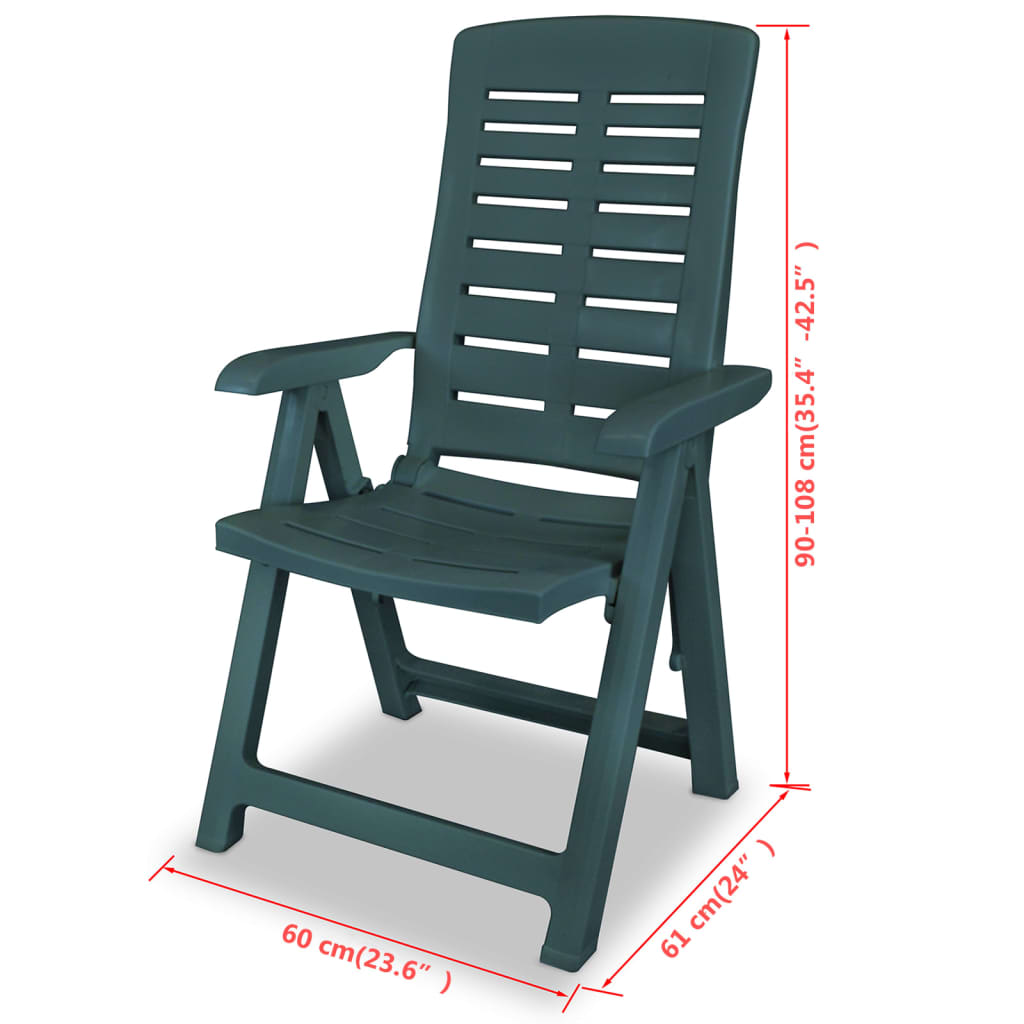 Bistro Set | Green | Plastic | Medium | Foldable | Bistro Set