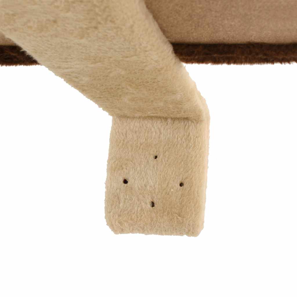 170589 vidaXL Cat Tree with Sisal Scratching Posts Wall Mounted 194 cm Beige and Brown