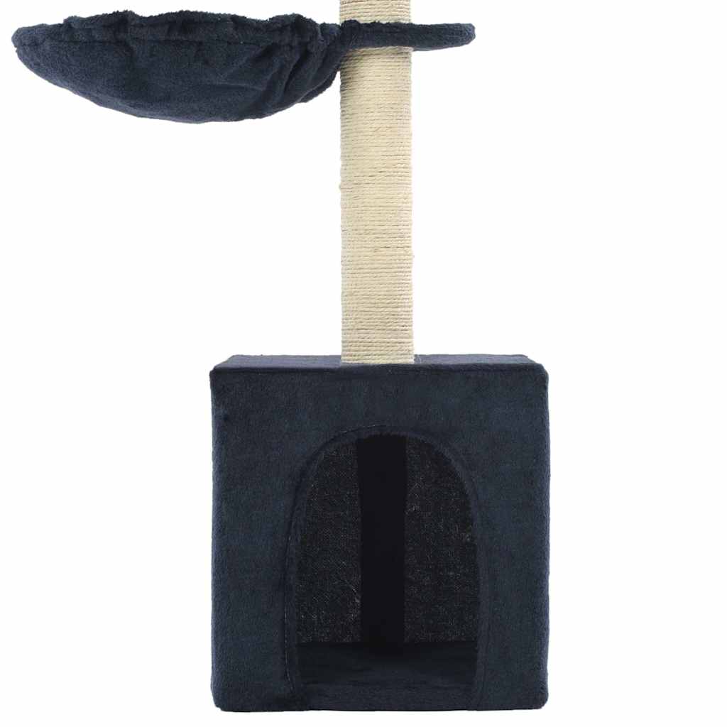 170627 vidaXL Cat Tree with Sisal Scratching Posts 105 cm Blue