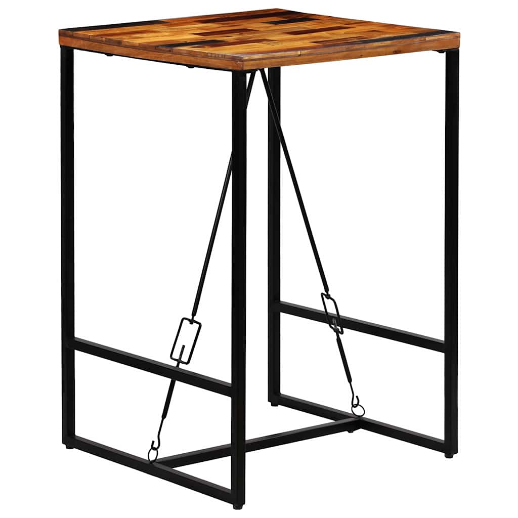 246288 vidaXL Bar Table Solid Reclaimed Wood 70x70x106 cm