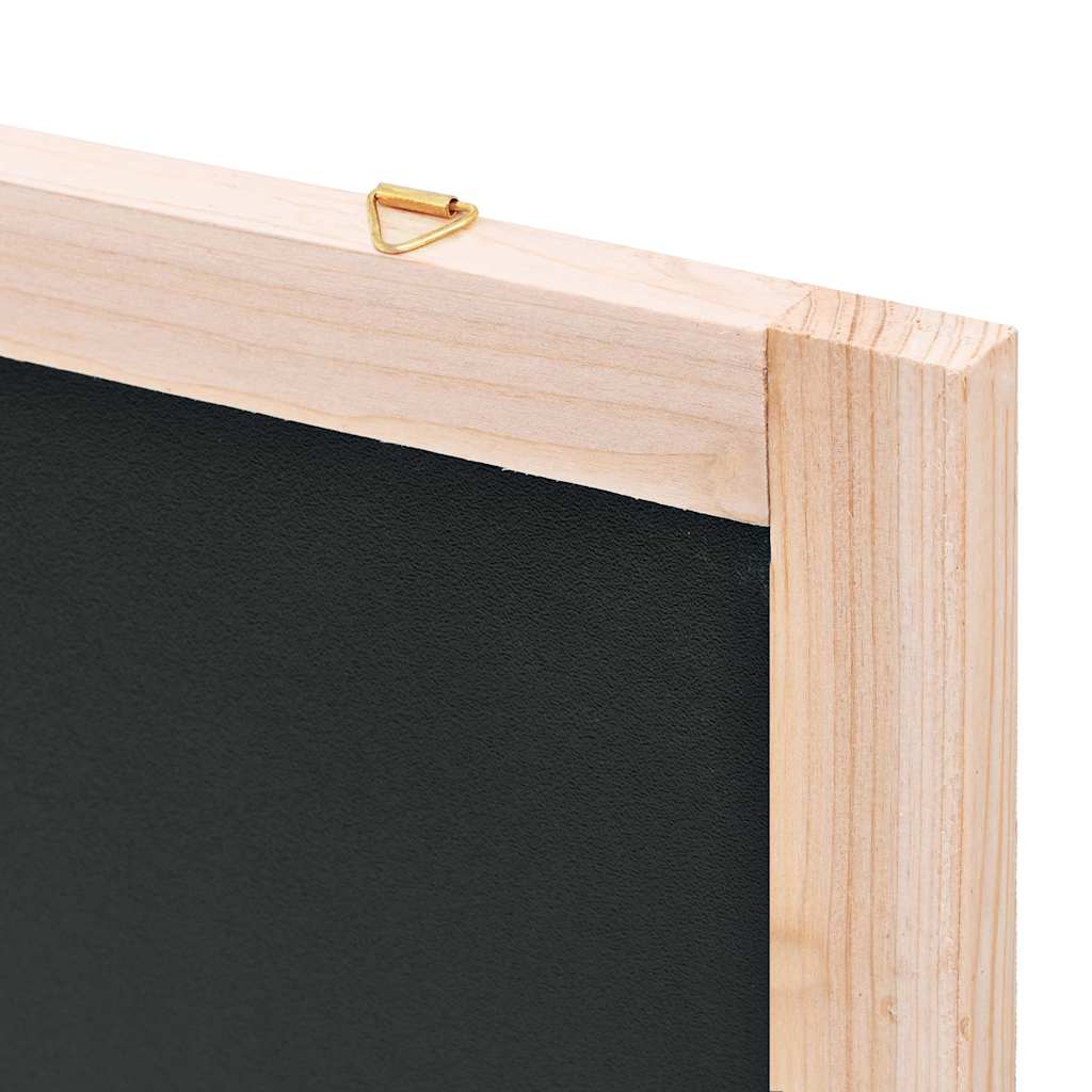 246429 vidaXL Wall-Mounted Blackboard Cedar Wood 60x80 cm
