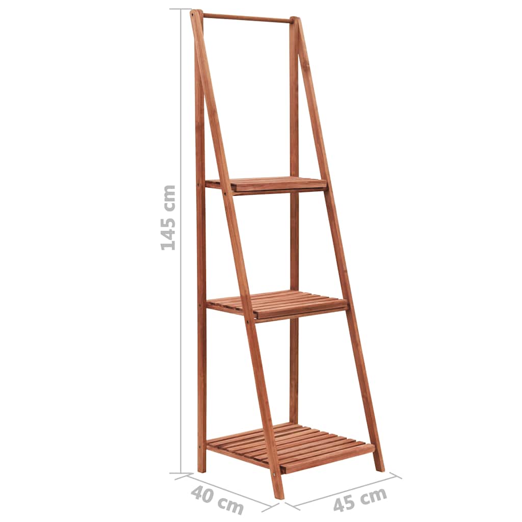 246437 vidaXL Plant Stand Cedar Wood 45x40x145 cm
