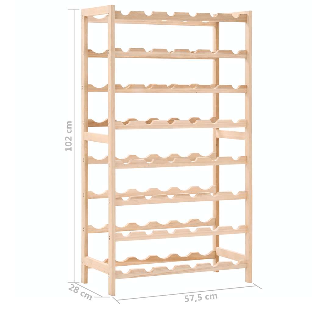 246441 vidaXL Wine Rack Cedar Wood 57,5x28x102 cm