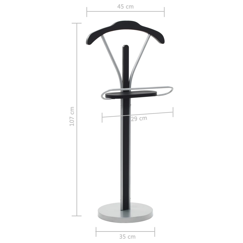Suit Stand 45x35x107 cm Black and Grey