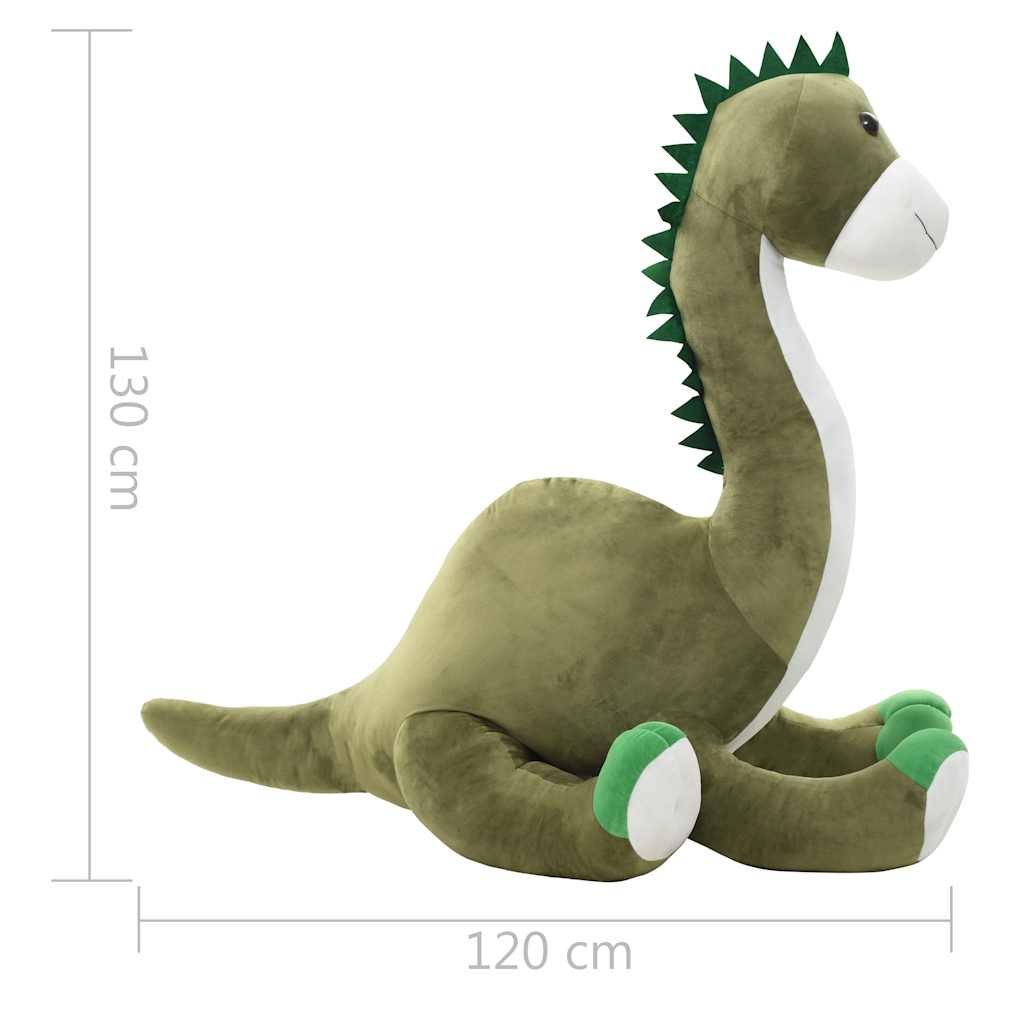 80237 vidaXL Dinosaur Brontosaurus Cuddly Toy Plush Green
