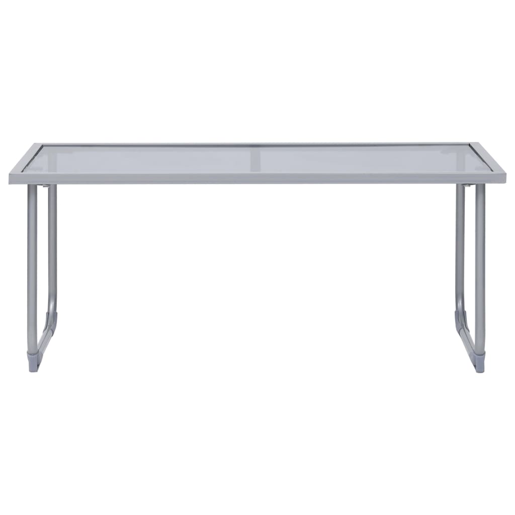 Garden Set | Grey | Textilene fabric, Steel, Glass | Standard | Durable