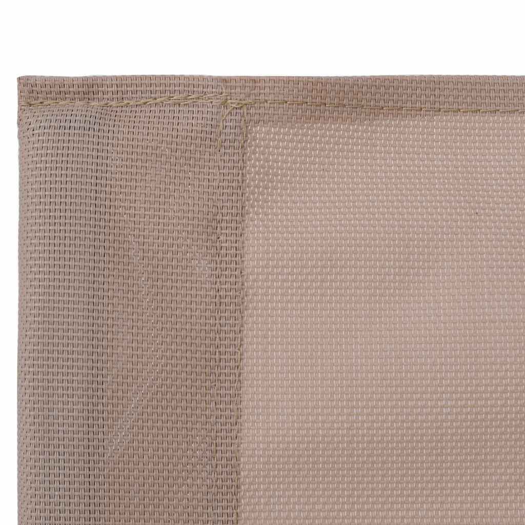 4 Piece Garden Lounge Set Fabric & Steel Taupe